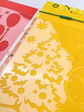 Двусторонний планшет с развивашками - трафаретами на тему "Поздравительные открытки". – портал поставщиков НСППО - 5